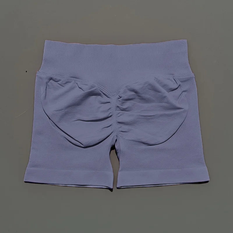 Gym Shorts Women Fitness Sports Biker Shorts High Waist And Waist Tightening Yoga Shorts Workout Scrunch Butt Seamless Leggings