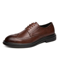Handmade Oxford Shoes for Men Wingtip Leather Brogue Men's Dress Shoes Classic Business Formal Shoes Male Calfskin Leather Shoe