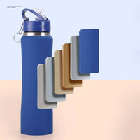 JUSTINLAU Spot Goods 600/750ML Thermos Cup Fruit Mug Kids Straw Cup Vacuum Flasks Stainless Steel Travel Thermal Water Bottles