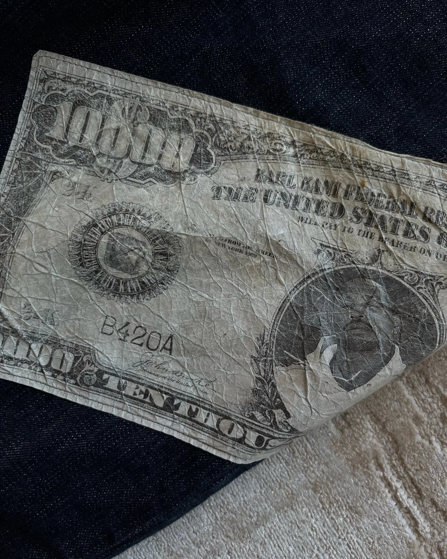 Harajuku Money Print Streetwear Jeans High Waist Wide Trouser Black Pants Streetwear Men Hip Hop Women Embroider Y2k Baggy Jeans