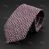 Novelty Men's Tie Floral Rose Constellation Designed Wave Lines Pattern Red Blue Green Neckties Fit Party Dinner Wedding Cravat