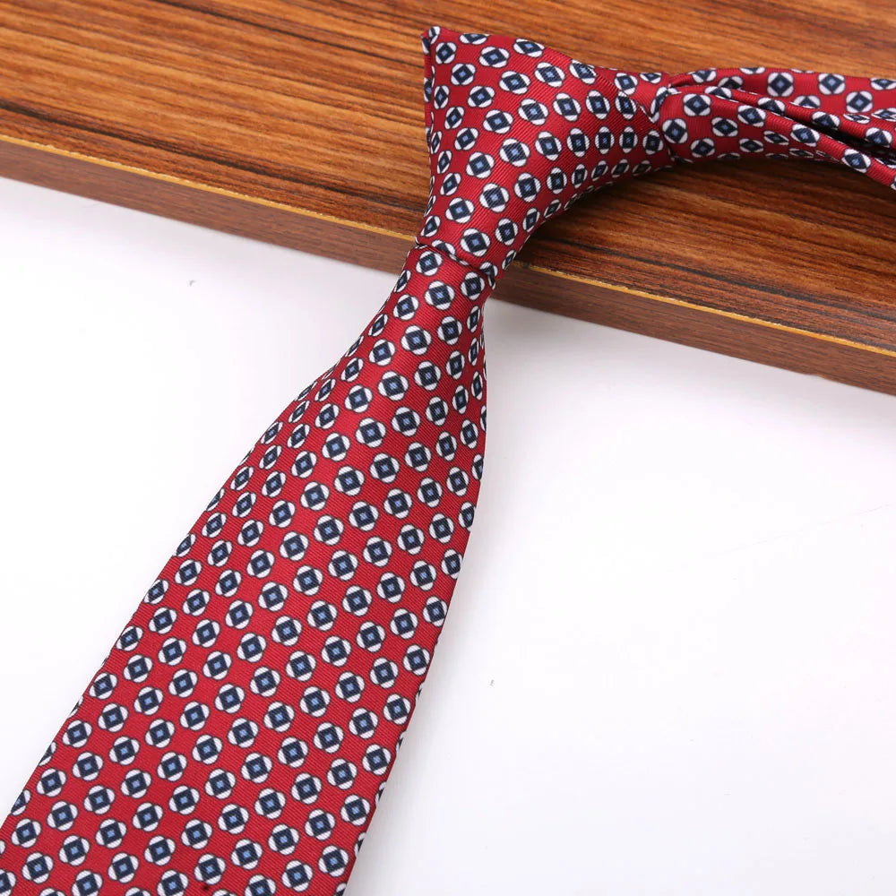 New 8CM Printing Ties For Men Necktie Paisley Floral Designer Scarf Tie For Groom Business Wedding Party