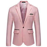 8 Colors ! Men&#39;s Suit Business Casual No Iron Single Row Single Button Blazer