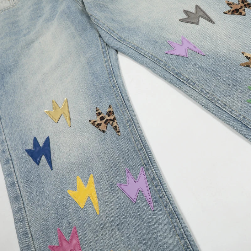 Spring Summer New Fashion Casual Hip Hop Softened Denim Straight Leg Pants High Street Men Women Loose Comfortable Jeans