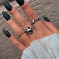 2023 women ring set bague femme matching rings bohemian fashion jewelry