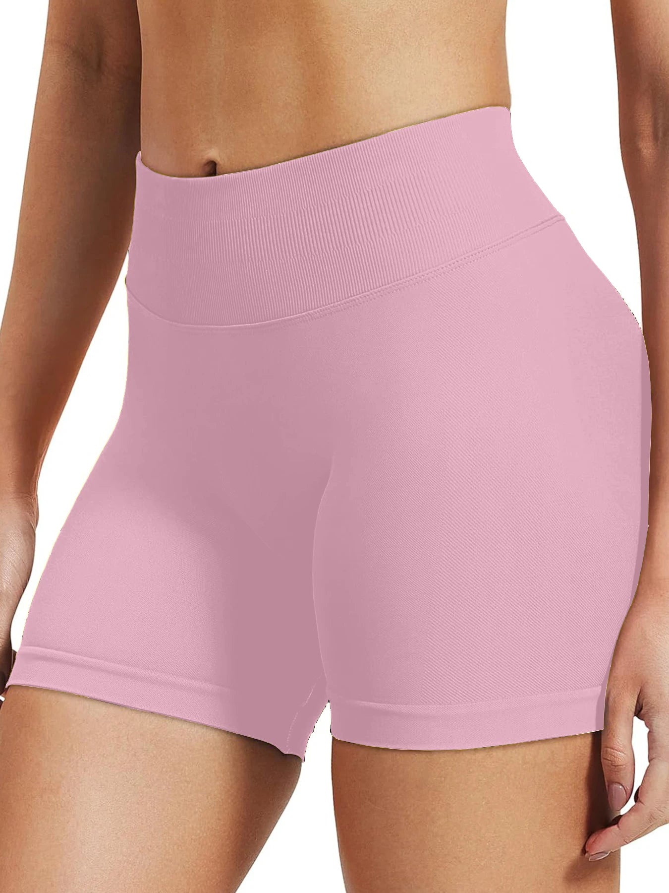 High stretch hip lifting fitness yoga shorts with peach hips and no awkward lines, Pilates medium intensity training shorts