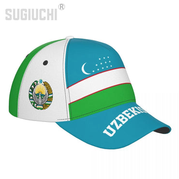 Unisex Uzbekistan Flag Uzbek Adult Baseball Cap Patriotic Hat for Baseball Soccer Fans Men Women