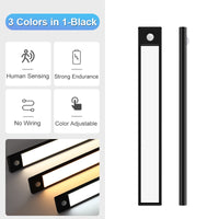 Ultra-thin LED Cabinet Light Rechargeable Motion Sensor Light USB Night Lights Induction Lamp Wardrobe Closet Kitchen Lighting