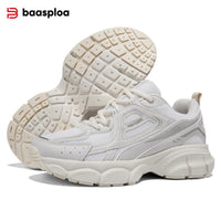Baasploa Women Sports Shoes Outdoor Lightweight Breathable Jogging Sneakers Female Casual Mesh Anti-slip Lace Up Running Shoes