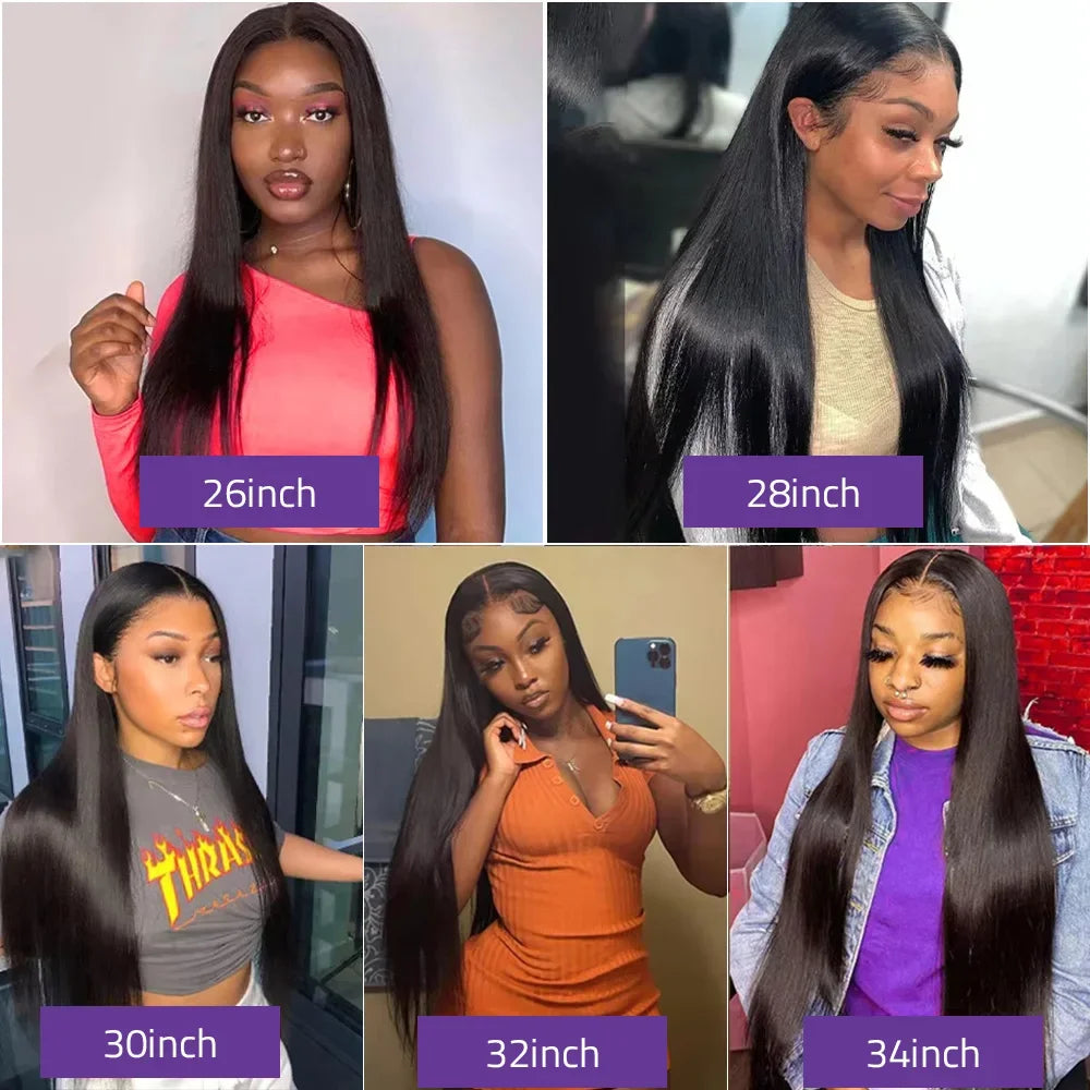 220 Density Bone Straight Human Hair Frontal Wig 13x6 Hd Transparent Lace Front Wigs For Women 13x4 Pre Plucked Brazilian Wigs