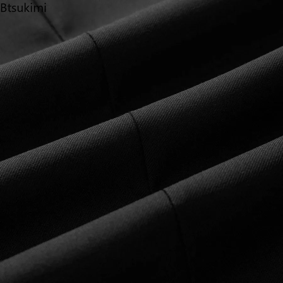 2025 Men's Business Casual Suit Jacket Fashion Slim Fit Solid Party Wedding Dress Suit Chinese Style Stand Collar Zhongshan Suit