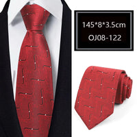 Luxury 56 Colors New Men's Tie Classic Floral Stripe Plaid 8cm Jacquard Neck Tie Necktie For Men Business Wedding Party