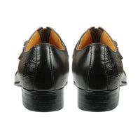 Deluxe Trendy Men's Leather Brogue Shoes Daily Outdoor Casual Shoes Brown Black Print Design Custom Service Drop Shipping