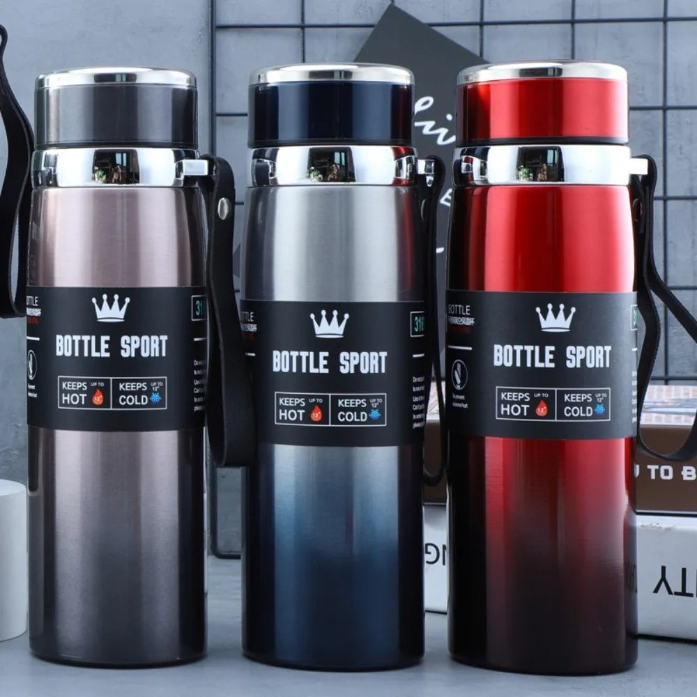 316 Stainless Steel Insulated Cup with Straps, Popular Outdoor Sports and Home Gift Customized Insulated Water Bottle