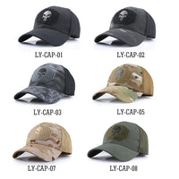 Military Skull Baseball Caps Ghost Camouflage Tactical Army Combat Paintball Adjustable Cap Summer Sun Hats Men Women Fashion