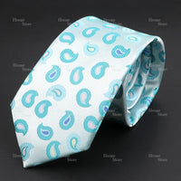 Novelty Men's Tie Floral Rose Constellation Designed Wave Lines Pattern Red Blue Green Neckties Fit Party Dinner Wedding Cravat