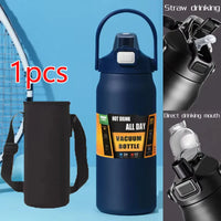 Stainless Steel Thermo Bottle 2.5L Large Capacity Thermo Water Portable 2500ml Vacuum Mug Thermos Insulated Cup 2L Tumbler 84oz
