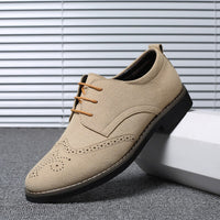 Men Dress Shoes Gentleman Suede Leather Business Paty Wedding Shoes Men Oxfords Formal Shoes