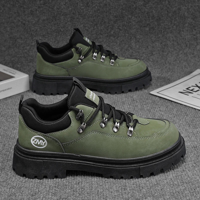Men's Fashion Casual Autumn Winter Work Boots Outdoor Utility Trendy Shoes Comfortable Men's Footwear