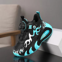 A pair of children's four-season leather high-top basketball shoes, wear-resistant basketball shoes, size 28-39，JT-2825