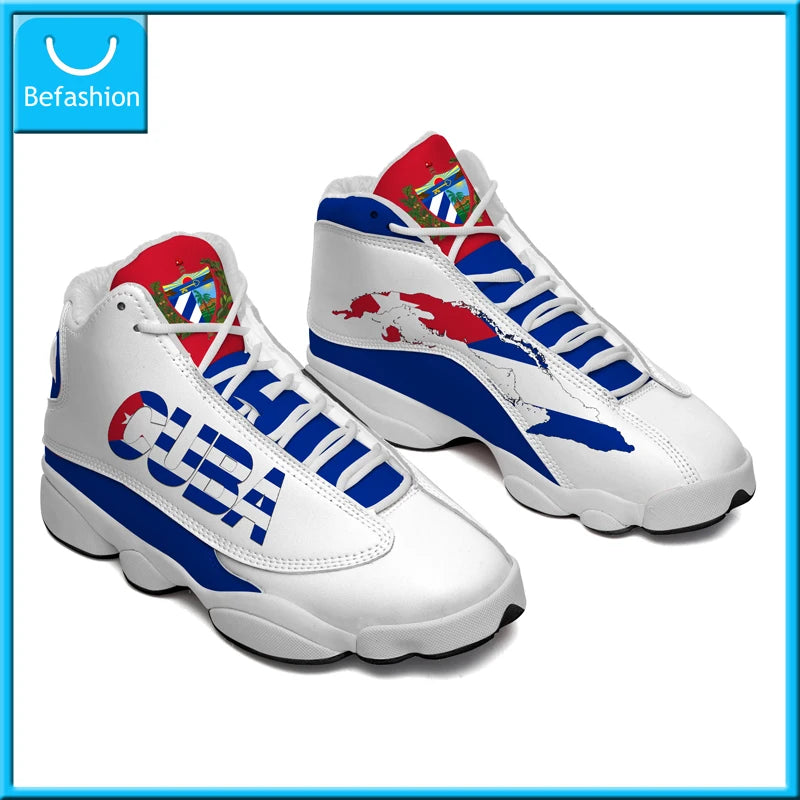 America Cup Flag Print Cool Men Basketball Sneakers Custom POD Tennis Shoes for Male Teens Personalized Sport Shoes Dropshipping