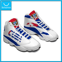 America Cup Flag Print Cool Men Basketball Sneakers Custom POD Tennis Shoes for Male Teens Personalized Sport Shoes Dropshipping