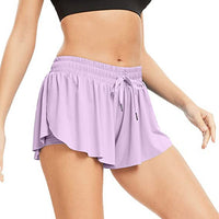 Sport Shorts Running Cycling Biker Shorts Butt Scrunch Skirt for Women Girls 2 In 1 Marathon Quick Dry Gym Workout Shorts Tennis