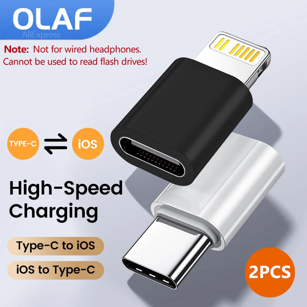 USB C to Lightning Adapter IOS Fast Charging Lightning Male to Type C Female Converter For iPhone 14 13 12 Data Transfer Adapter