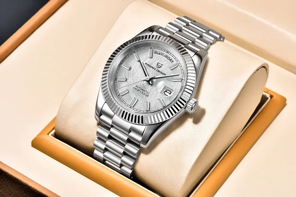 2025 New PAGANI DESIGN Luxury Men Mechanical Watches Rose Gold Automatic Watch For Men AR Sapphire Mirror Sports Clock Man Gifts