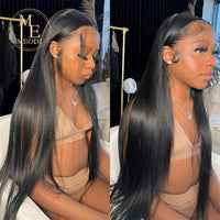 40 50 Inch 13x6 Bone Straight HD Transparent Lace Frontal Wig 250 Density Lace Front Human Hair Wigs 360 Full Lace Wig For Women