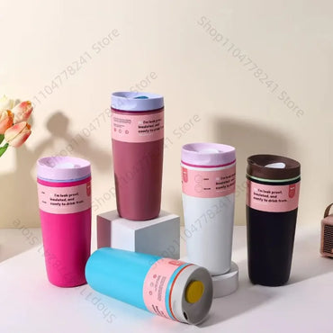 Stainless steel insulated cup, simple and fashionable, suitable for coffee drinking, portable for outdoor use, and can be carrie