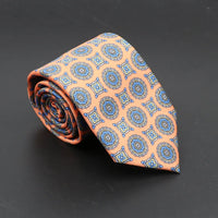 Super Soft Bohemian Silk Ties Men's Fashion 7.5cm Necktie For Men Wedding Business Meeting Gravata Colorful Novelty Printing Tie