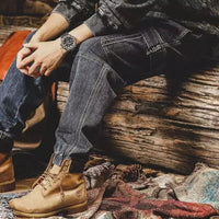 2025 New Casual Jeans for Men - Loose Fit Straight Leg Multi-Pocket Cargo Pants