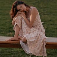Summer Elegant Lace Up Dress 2025 New Arrivals Floral Print Midi Dress Women Sexy Corset Dress for Holiday Birthday