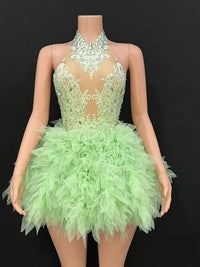 Bar ds Korean women's club nightclub pink diamond conjoinedgogo sexy hot dance interactive Kpop costume set X006