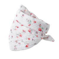 Baby Bibs Bandana Muslin Drooling Bib for Infant 0-1Year Baby Teething Soothe Towel High Absorbent Stylish Floral Bib Dropship
