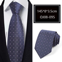 Luxury 56 Colors New Men's Tie Classic Floral Stripe Plaid 8cm Jacquard Neck Tie Necktie For Men Business Wedding Party