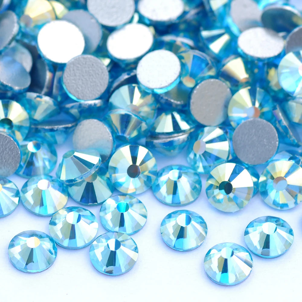 YANRUO 2058 Top Non Hotfix Flat Back Rhinestones Glass DIY Cold Fixation Nail Art Decorations Stones And Crystals Strass Crafts