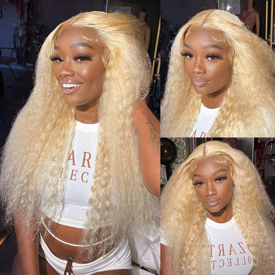 613 Hd Lace Frontal Wig 13x6 Water Wave Lace Front Wigs Human Hair For Black Women Blonde Colored Curly 13x4 Loose Deep Wave Wig