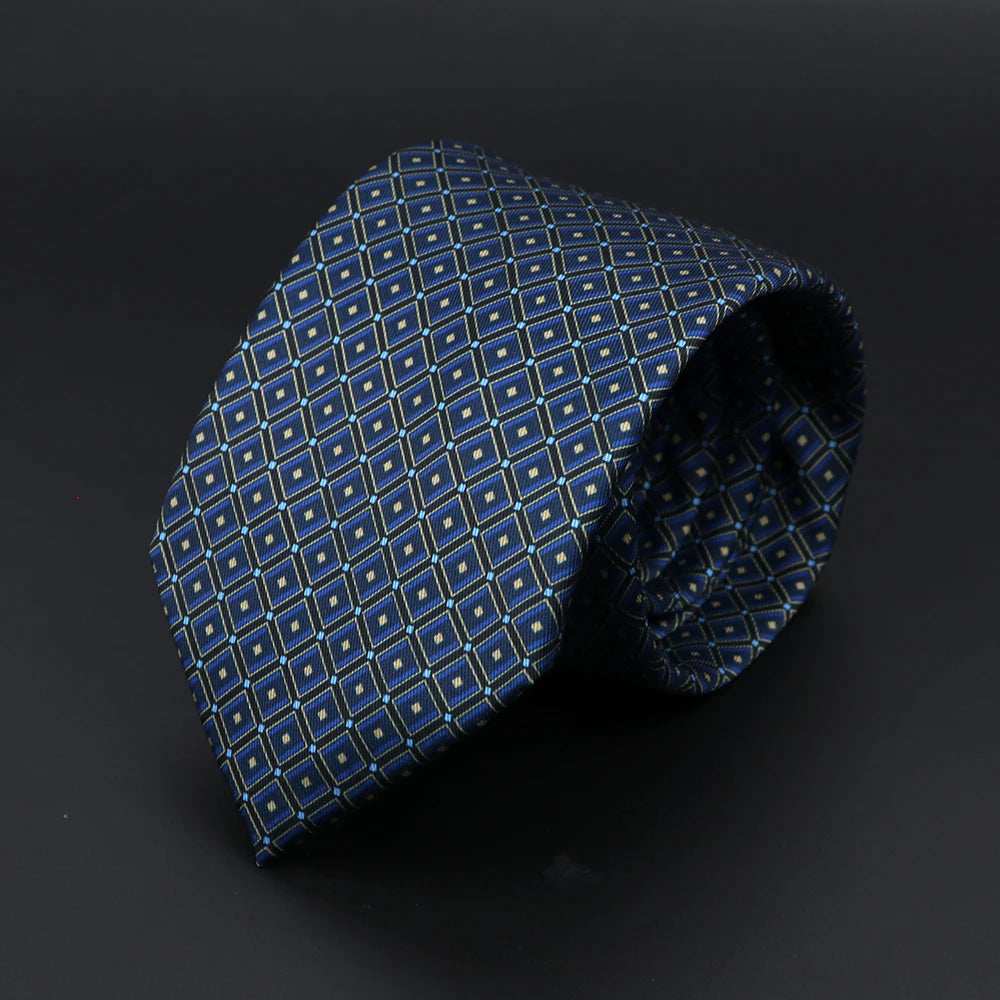 Fashion Men's 7.5cm Silk Tie Super Soft Bohemian Style Dot Chic Novelty Red Blue Necktie Suit Shirt Luxury Banquet Accessories