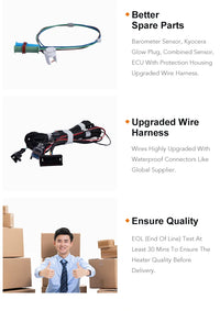 LAVANER Pro Max Alpine Water-Resistant Brushless Motor Diesel 12V 5KW (Below 18044 Feet) Air Heater for Trucks Campers Trailers