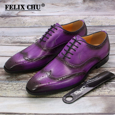 Big Size 6-13 Luxury Men Dress Shoes Genuine Calf Leather Oxford Shoes for Men