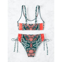 2025 New Women Bikinis Set Swimsuit Swimwear Plus Size Push Up Large Big Floral Swimming Suits Beachwear Bathing Suits ﻿