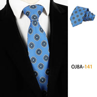 Fashion 8CM Mens Necktie Print Patterns Classic Neck Ties For Man Groom  Handfeel Polyester Necktie Business Wedding Accessories
