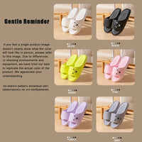 Summer Cartoon Bear Indoor Slippers for Women Lightweight Soft EVA Slides Woman Comfort Home Bathroom Non Slip Slippers