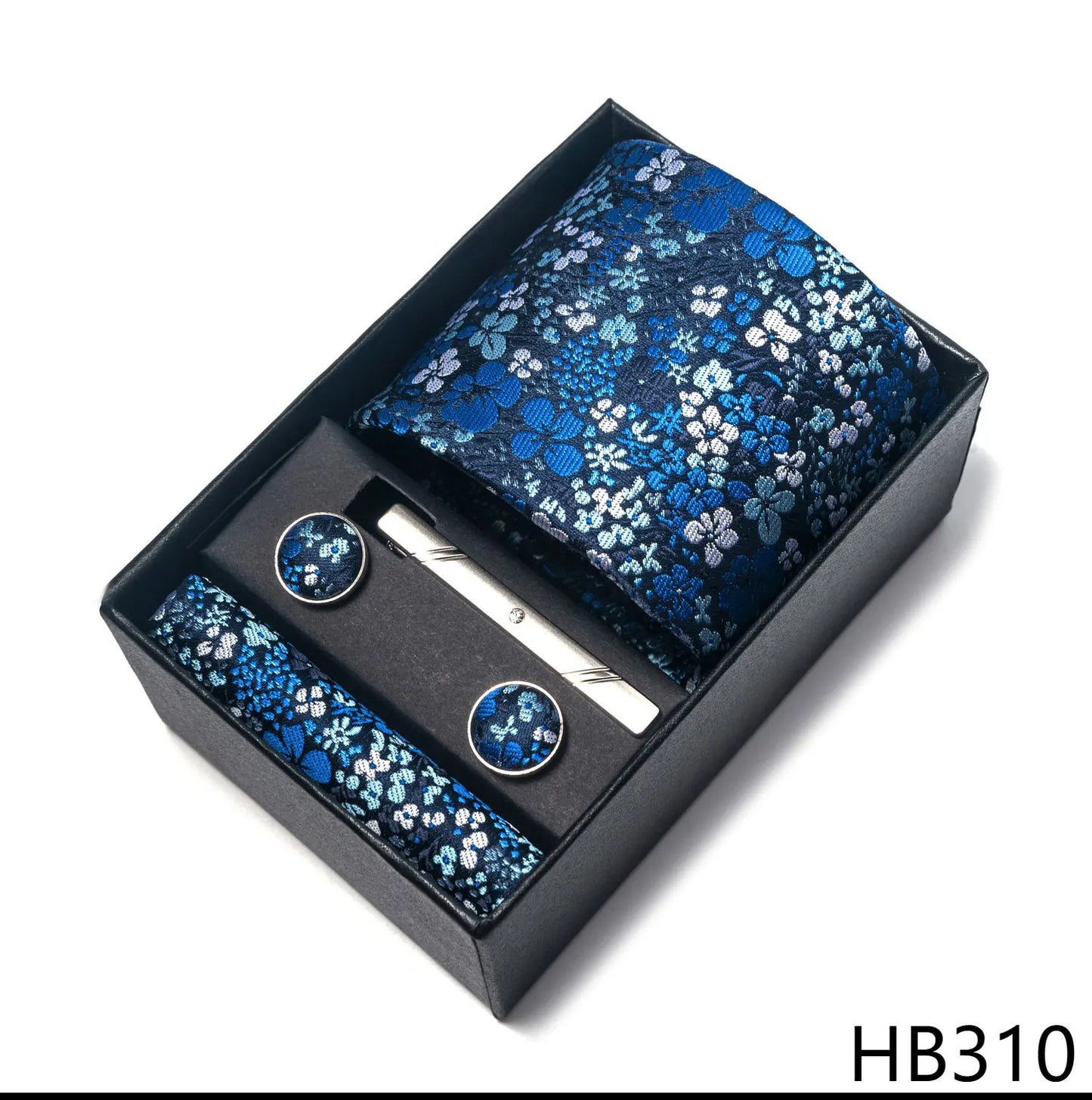 2025 New Design Fashion Brown Paisley Tie Handkerchief Cufflink Set For Men Necktie Clothing Accessories Birthday Present