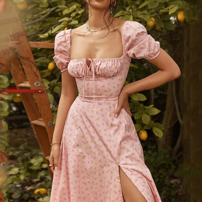 Women Floral Print Elegant A line Long Dresses Spring Summer Chic Part Mega Mart Center Women Floral Print Elegant A line Long Dresses Spring Summer Chic Part Mega Mart Center