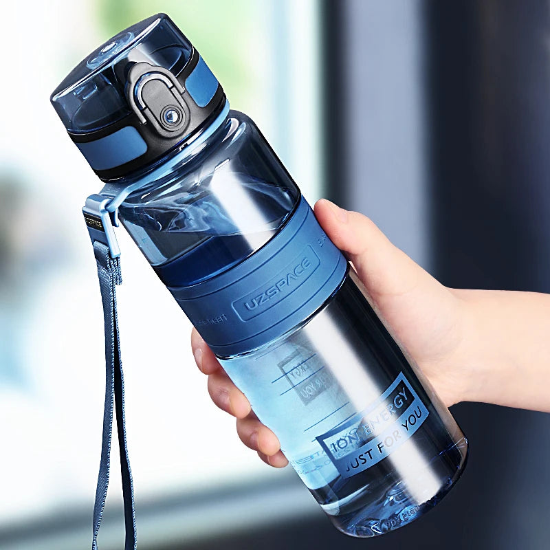500/1000ml Sports Water Bottles BPA Free Portable Leakproof Shaker Outdoor Tour Gym Drink Bottle Eco-friendly Plastic Coffee Cup