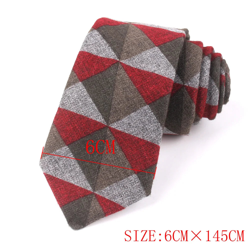 New Cotton Ties Casual Skinny Necktie For Party Boys Girls Plaid Neck Tie Wedding Necktie For Groom Neck Wear For Men Gravata