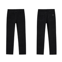 Men Casual Stretch Jeans Male 2025 New Fashion Classic Business Straight Leg Smoke Gray Work Denim Trousers Brand Clothing